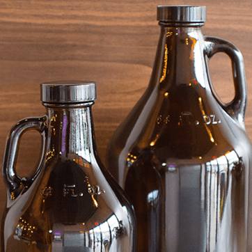 Growlers Amber Glass