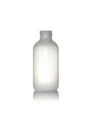 4oz (120ml) Natural LDPE Boston Round Plastic Bottle - 24-410 Neck