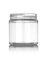 4oz Clear Wide Mouth Round Plastic Jar