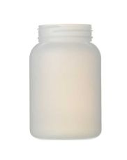 250cc Natural Wide Mouth Round Plastic Bottle - 53-400 Neck