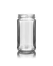 12oz (360ml) Flint (Clear) Paragon Round Glass Jar - 63-400 Neck