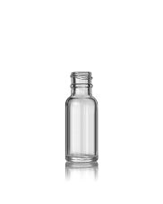 0.5oz (15ml) Flint (Clear) Boston Round Glass Bottle - 18-405 Neck