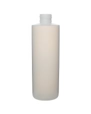  8oz (240ml) Natural HDPE Cylinder Round Plastic Bottle - 24-410 Neck 