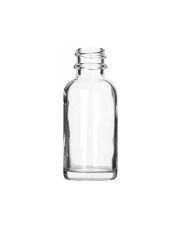 1oz (30ml) Flint (Clear) Big Bead Boston Round Glass Bottle - 20-400 Neck