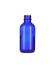 2oz cobalt blue Boston Round glass bottle