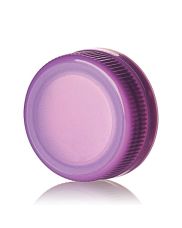 38-385 Purple HDPE Rib Side Matte Top With Tamper-Evident Drop Band DBJ Cap - Plug Seal