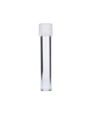 100mm Clear PET Chubby Gorilla Aviator CR Tube Flat Bottom White Tamper Evident Break-Off Band Closure