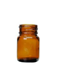 15cc Amber Wide Mouth Round Glass Bottle