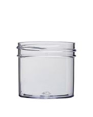 2oz Clear Straight-Sided Plastic Jar