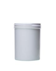 8oz White Straight-Sided Plastic Jar