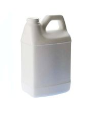 64oz White F-Style with Handle Rectangular Plastic Bottle - 38-400 Neck