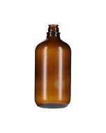 1 Liter (1,000ml) Pour-Out Round Glass Bottle - 33-430 Neck