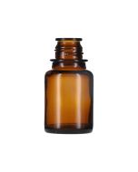 60cc (2oz) Amber Pour-Out Round Glass Bottle - 28-430 Neck