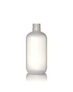 8oz (240ml) Natural LDPE Boston Round Plastic Bottle - 24-410 Neck