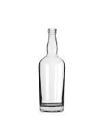 750ml (25.4oz) Flint Glass Vanderbilt Spirits Bar Top Round - 18.5mm Neck