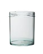 16oz Clear Straight-Sided Plastic Jar