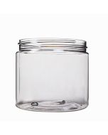 16oz Clear Wide Mouth Round Plastic Jar