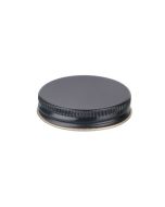 45-400 Black Metal Screw Cap With Customizable Liner Options