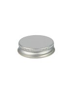 38-400 Silver Metal Screw Cap With Customizable Liner Options