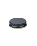 38-400 Black Metal Screw Cap With Customizable Liner Options