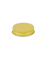 38-400 Yellow Metal Screw Cap With Customizable Liner Options