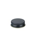 33-400 Black Metal Screw Cap With Customizable Liner Options