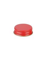 33-400 Red Metal Screw Cap With Customizable Liner Options