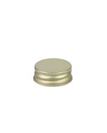 28-400 Gold Metal Screw Cap With Customizable Liner Options