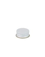 22-400 White Metal Screw Cap With Customizable Liner Options