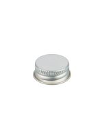 22-400 Silver Metal Screw Cap With Customizable Liner Options