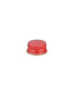 20-400 Red Metal Screw Cap With Customizable Liner Options