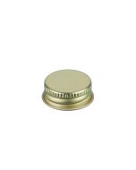 24-400 Gold Metal Screw Cap With Customizable Liner Options