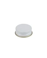 24-400 White Metal Screw Cap With Customizable Liner Options
