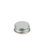 24-400 Silver Metal Screw Cap With Customizable Liner Options