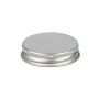 43-400 Silver Metal Screw Cap With Customizable Liner Options