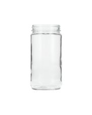 12oz (360ml) Flint (Clear) Paragon Round Glass Jar - 63-400 Neck