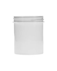 4oz White Straight-Sided Plastic Jar