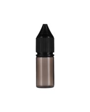 10ml Translucent Black PET Chubby Gorilla Unicorn V3 Bottle With Black CR Tamper Evident Break Off Band Closure 
