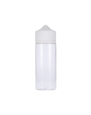 120ml Clear PET Chubby Gorilla Unicorn V3 Bottle With White CR Tamper Evident Break Off Band Closure 