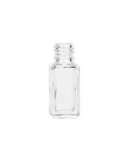 0.125oz Flint Square Glass Bottle - 13-415 Neck