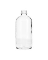 16oz Flint Boston Round Glass Bottle