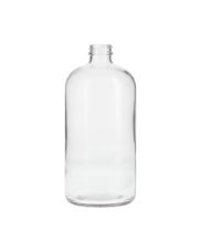 32oz Flint Boston Round Glass Bottle