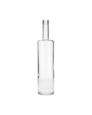 750ml Flint (Clear) Glass Chicago Spirits Bottle Bar Top Round - 18.5mm Neck