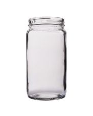 16oz (480ml) Flint Glass Sample Round Jar - 70-405 Neck