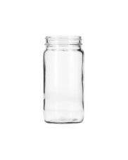 8oz (240ml) Flint (Clear) Sample Round Glass Jar - 58-400 Neck
