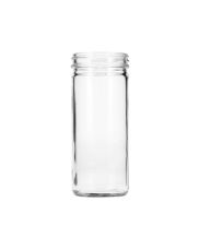 8oz (240ml) Flint (Clear)  Paragon Round Glass Jar - 58-400 Neck