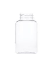 300cc Clear PET Packer Bottle Round - 45-400 Neck