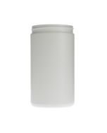 32oz (946ml) White HDPE Wide Mouth Round - 89-400 Neck