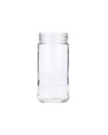 6oz (180ml) Flint (Clear) Paragon Round Glass Jar - 53-405 Neck
