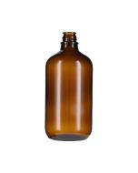 1 Liter (1,000ml) Pour-Out Round Glass Bottle - 33-430 Neck